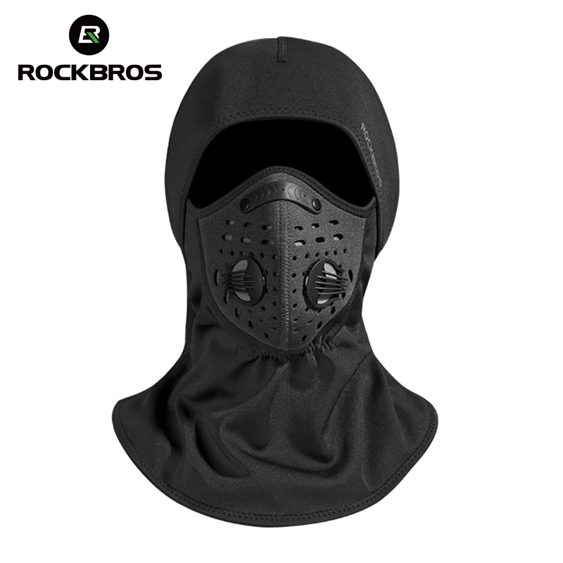 

ROCKBROS Winter Face Mask Cycling Windproof Mask Scarf Bicycle Keep Warm Fleece Thermal Neck Hood Men Women Scarf Mask 14 Styles
