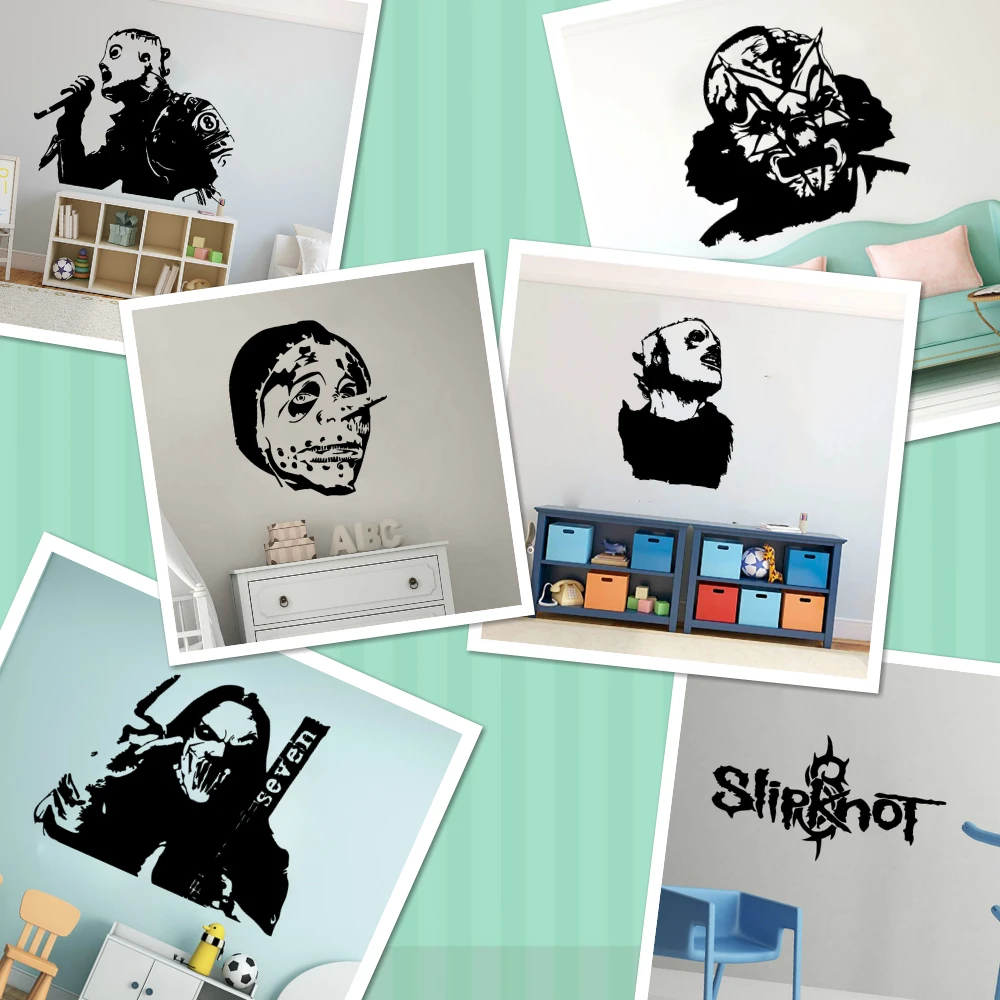

Corey Taylor Slipknot Wall Decal Fans Bedroom Super Star American Heavy Metal Music Wall Sticker Living Room Vinyl Home Decor