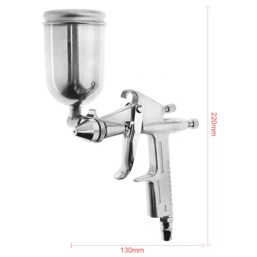 Aluminum Alloy Pneumatic Spray Gun Mini Paint Sprayer with 0.5mm Diameter  Nozzle for Leather Wall Painting Tools - AliExpress