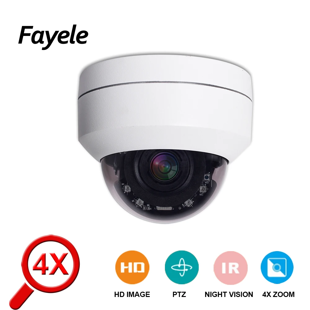 Купольная камера видеонаблюдения TVI CVI AHD 1080P PTZ 4 в 1 с панорамированием наклоном