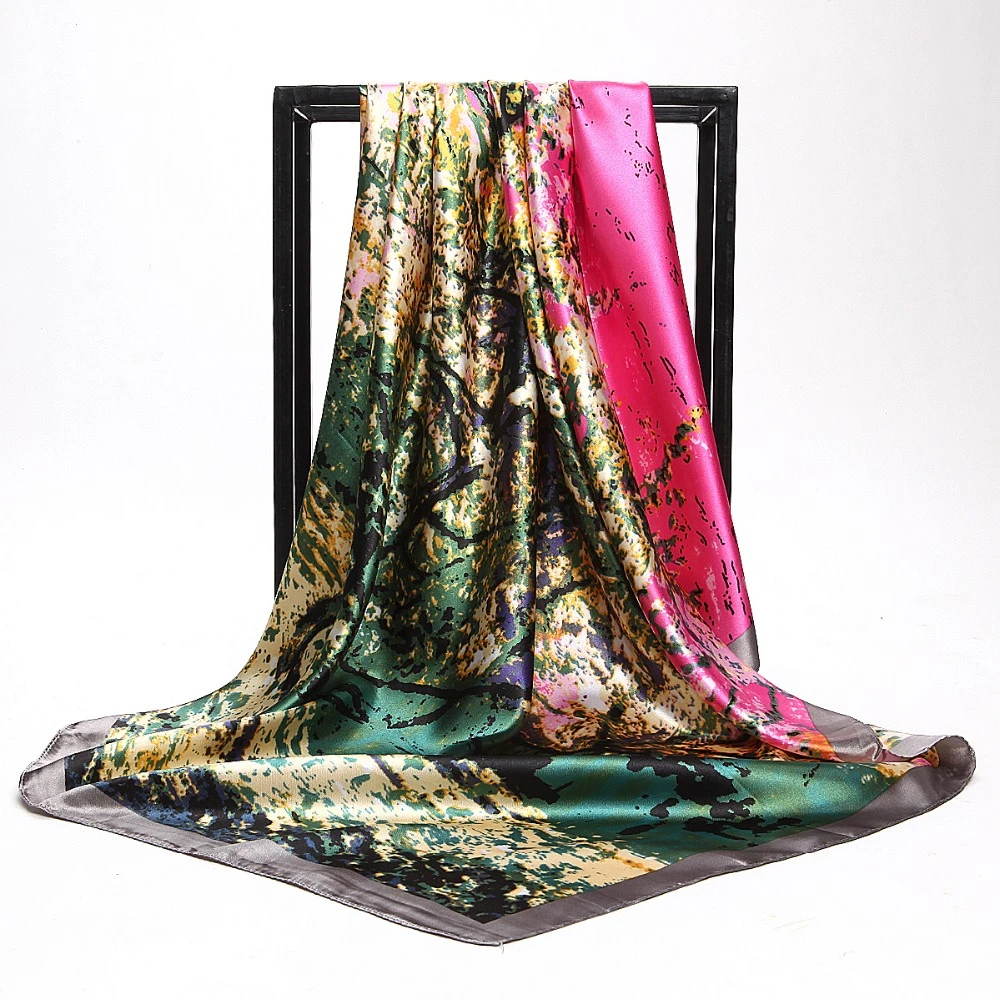 Italy fresh silk garment fabric digital printing silk width 90cm*90cm HGF04|Fabric| - AliExpress