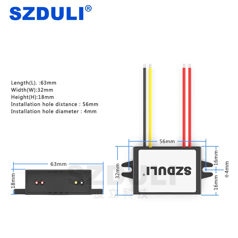 AC24V к DC12V 2A преобразователь питания 15-28 В до 12 в 24 Вт AC к DC модуль трансформатор CE RoHS