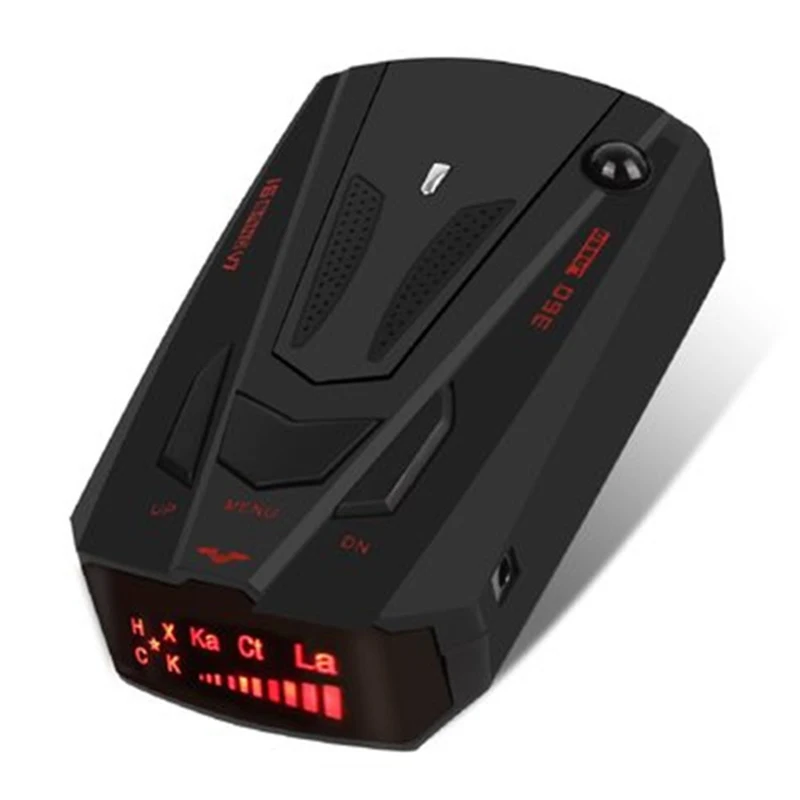 Car Radar Detector V7 English Russian Gps Radar Voice Alarm Led Display