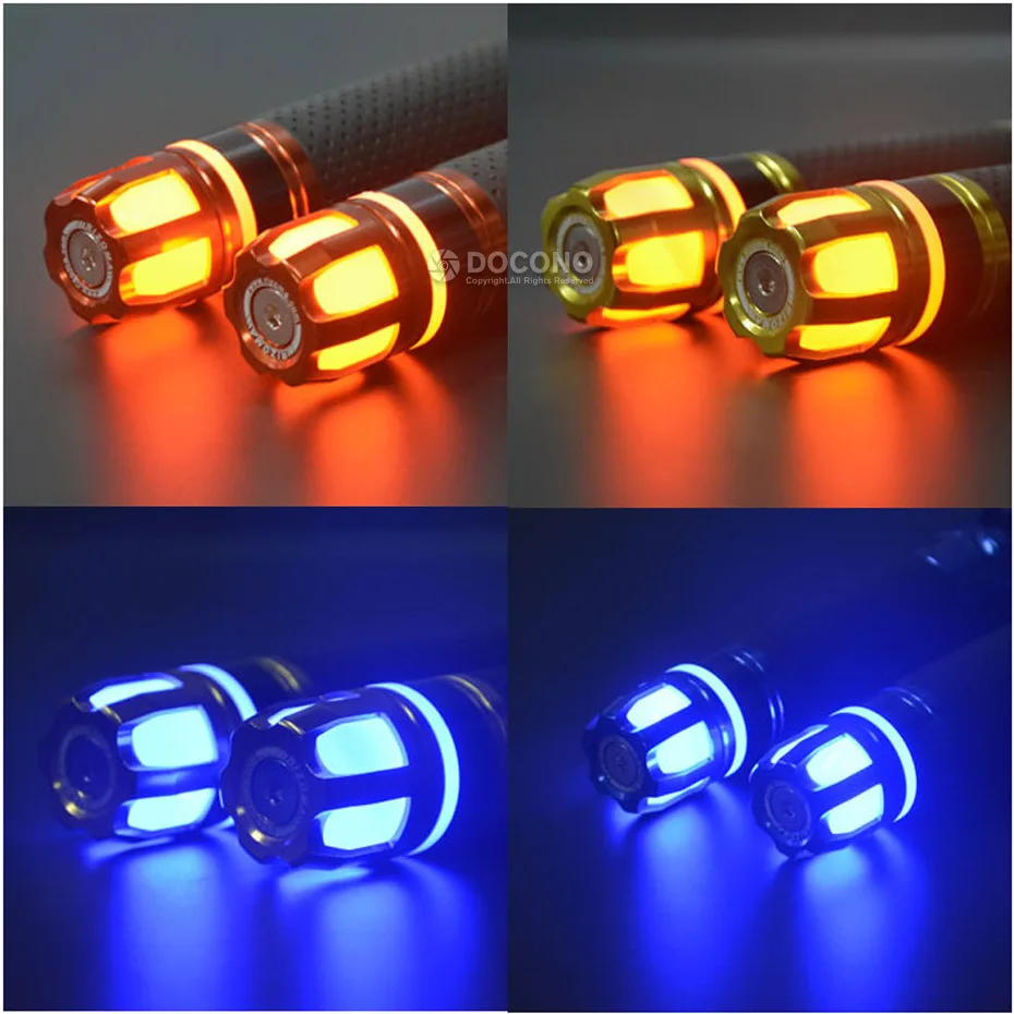 

Universal 22mm Motorcycle handlebar light grips For suzuki boulevard c50 skywave 400 drz400 djebel dr250 bandit