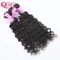 Brazilian Water Wave Human Hair Extensions Remy Hair Weave Bundles Natural Black 1 Piece/Lot Dreaming Queen Hair Products