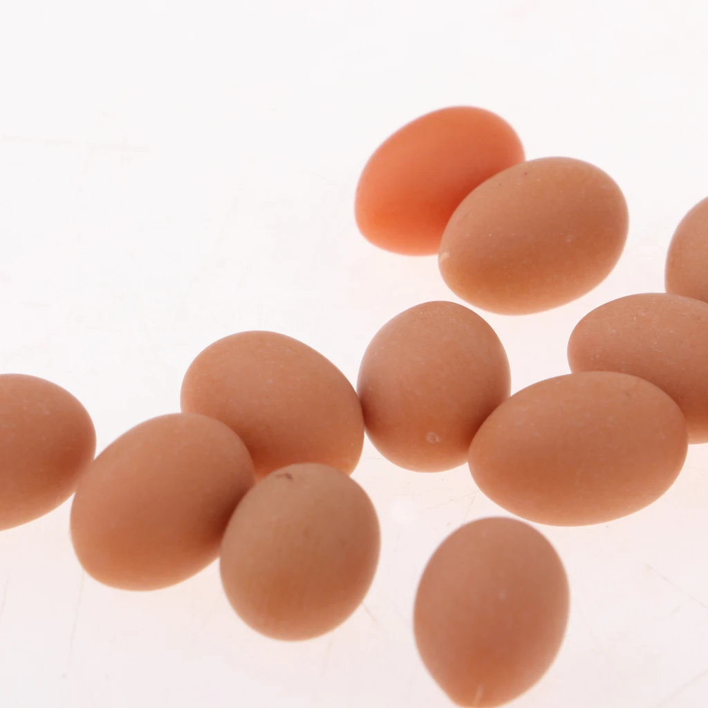 20 Pieces Groceries Shop Chicken Egg Dollhouse Miniatures Kitchen Food Dining Room Display Supplies Food Accessory