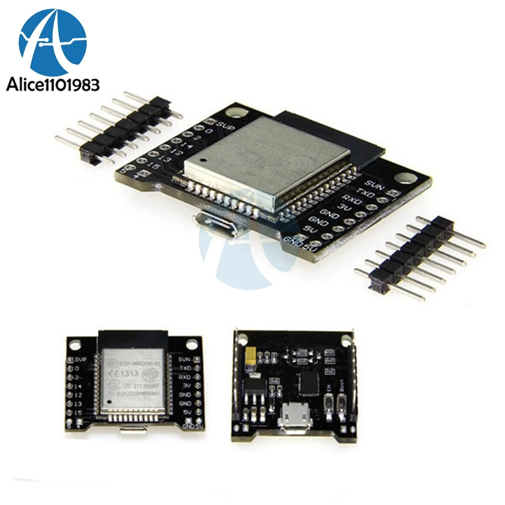 

ESP32 ESP-WROOM-32 for Wemos Development Board WiFi Module + Bluetooth Ultra-Low Dual Core Mode ESP-32 ESP-32S Similar ESP8266