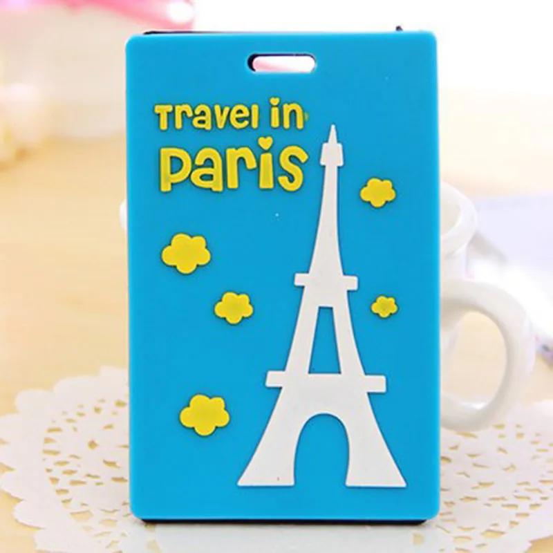 

1pc PVC Travel Luggage Tag Trunk Marks Tags Suitcase Consignment Card ID Name Address Identify Tag