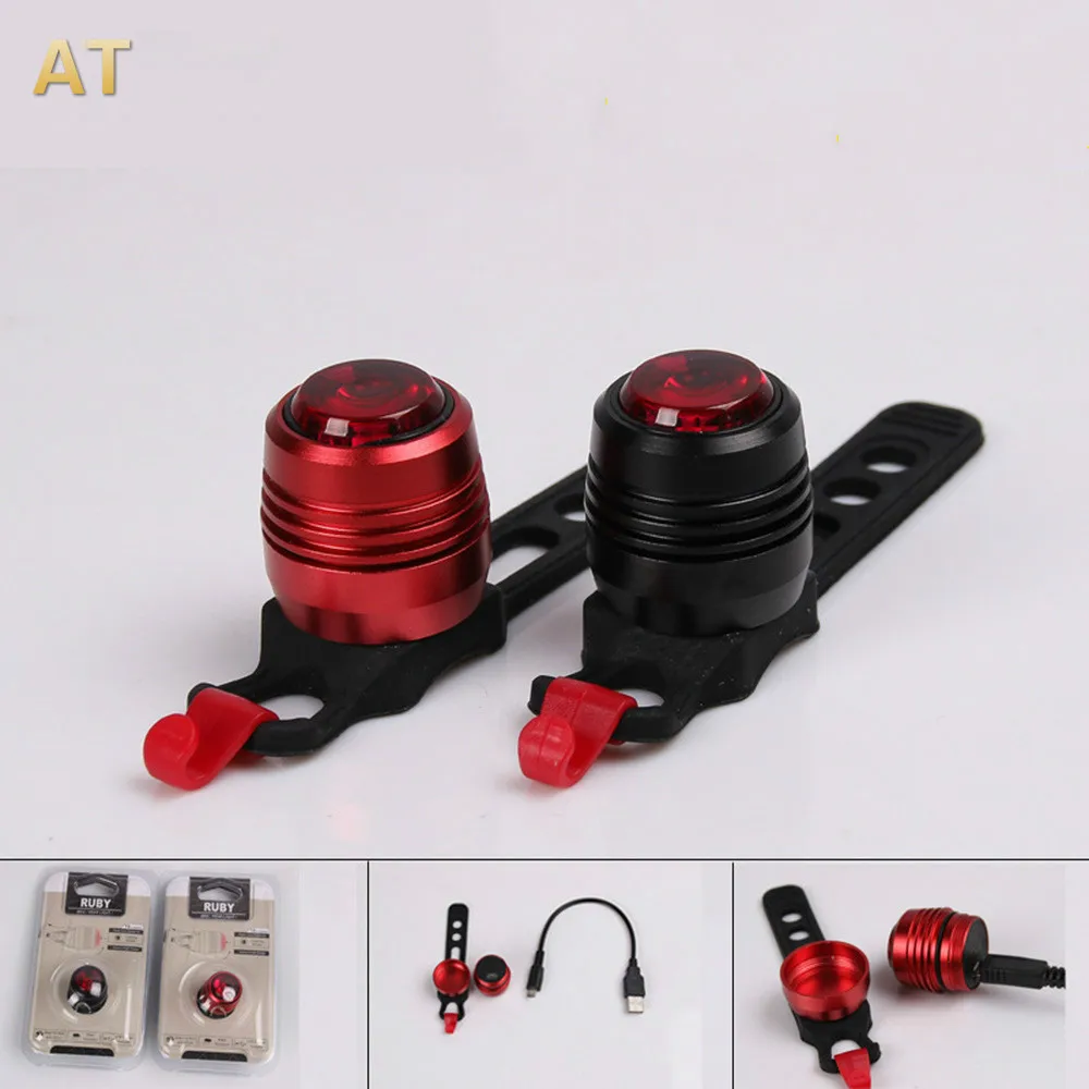 

Bicycle USB Rechargeable Light Red LED Rear Light 3 Modes Bike Tail Lamp Quick Release warn lamp For Cycling