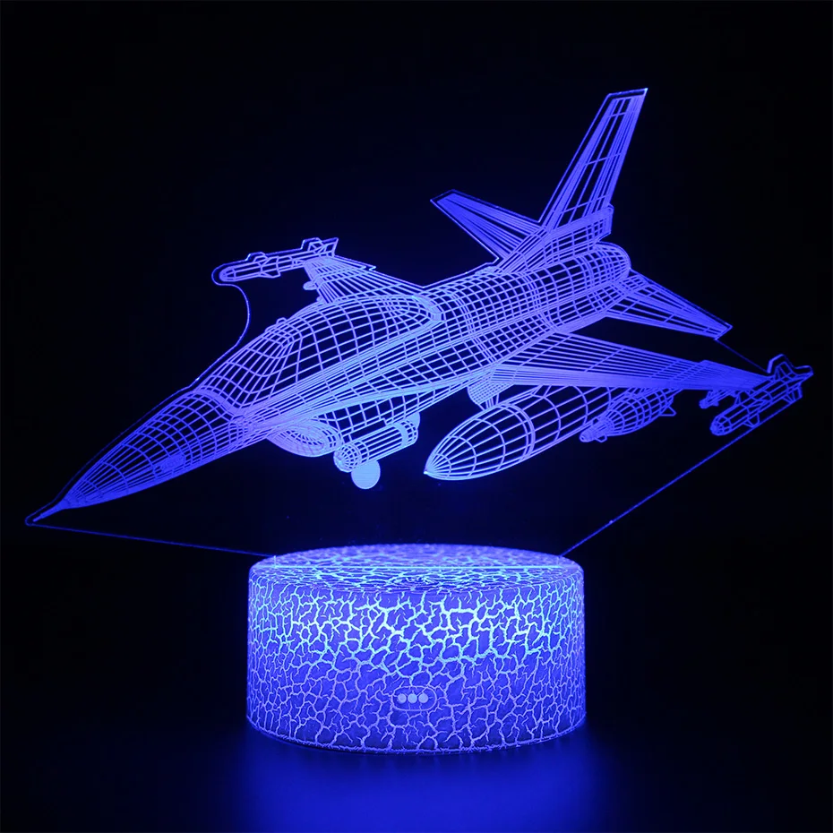 

APEX Airplane 3d Led Light Illusion Kids Projection Lamp Battle Royale Remote Control Light Up Toys APEX Legends Plain Lamp