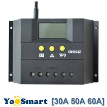 PWM 30A 50A 60A Solar Charge Controller 12V 24V Auto LCD PV Panel Battery Charge Controller Solar System For AGM batteries PWM 30A 50A 60A Solar Charge Controller 12V 24V Auto LCD PV Panel Battery Charge Controller Solar System For AGM batteries