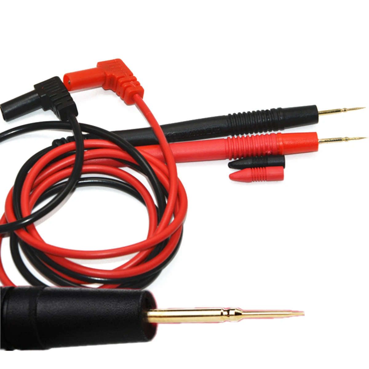 1 Pair 1000V 10A Digital  Multimeter Meter Test Leads Cable Probe Copper Sharp Needle Test Lead For LED SMD IC Chip Components