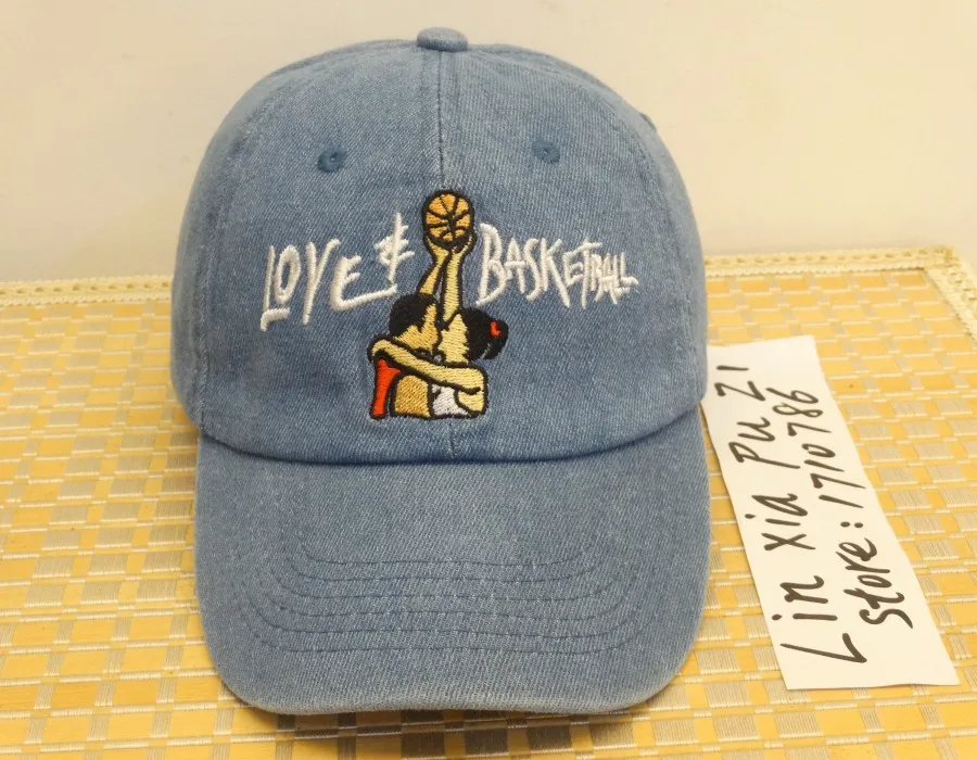 Denim Love Basketball Movie Dad Cap Hat Og 90s Vtg Retro Style