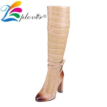Women Boots Genuine Leather Shoes Woman Knee High Boots Winter Fur Shoes High Heels Botas Mujer 2019 Big Size Bottines Femme Women Boots Genuine Leather Shoes Woman Knee High Boots Winter Fur Shoes High Heels Botas Mujer 2019 Big Size Bottines Femme