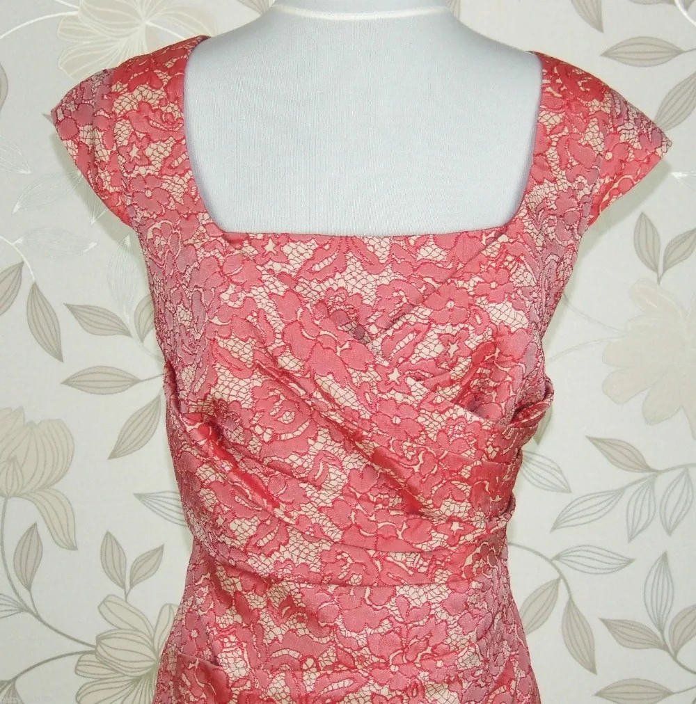 red lace dress size 18