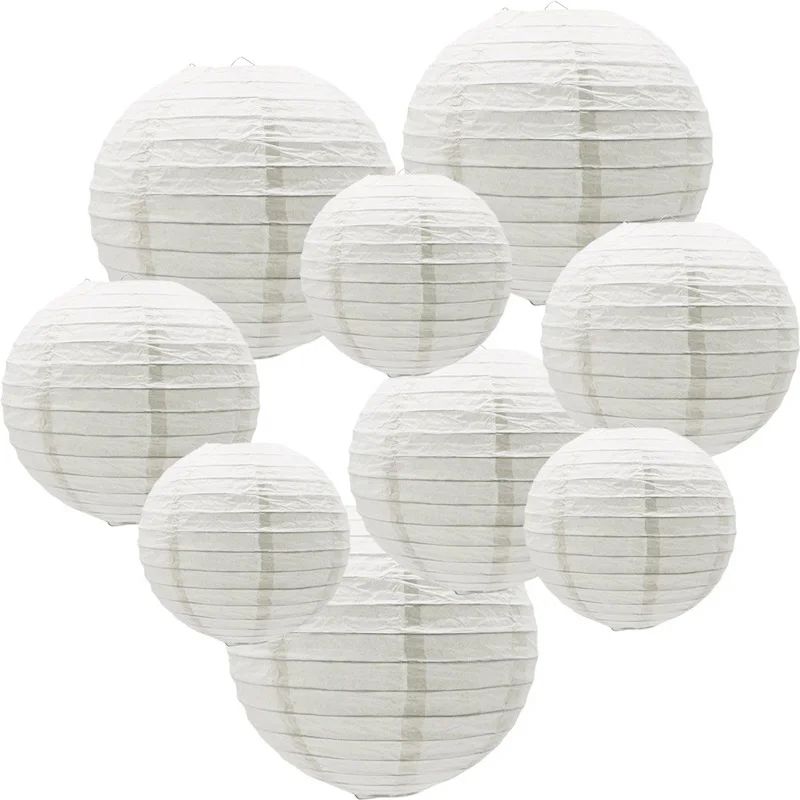 Uonlytech Lot de 12 lanternes chinoises en papier en forme de c/œur 90 * 80cm Papier ignifuge Taille 1