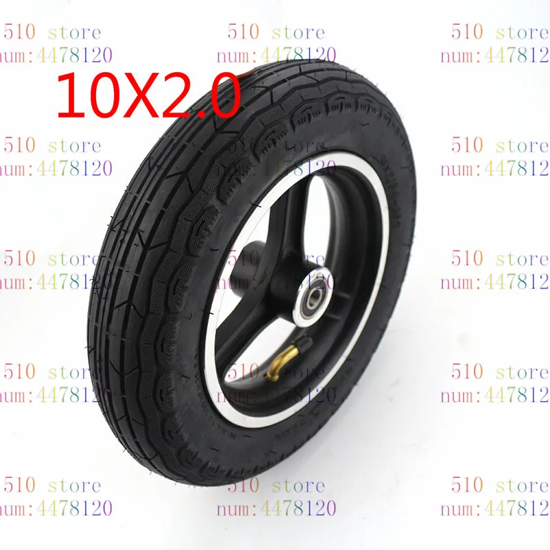 Good Quality 10x2 Inner And Outer Tire Aluminum Rims Hub For 10inch Electric Scooter Balancing