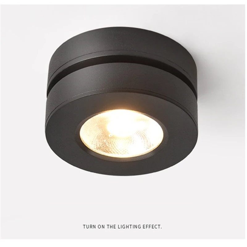 3W/5W/7W Ultra slim LED surface mounted ceiling spot lamp Foldable and 360 degree rotatable backgro - 32992060556