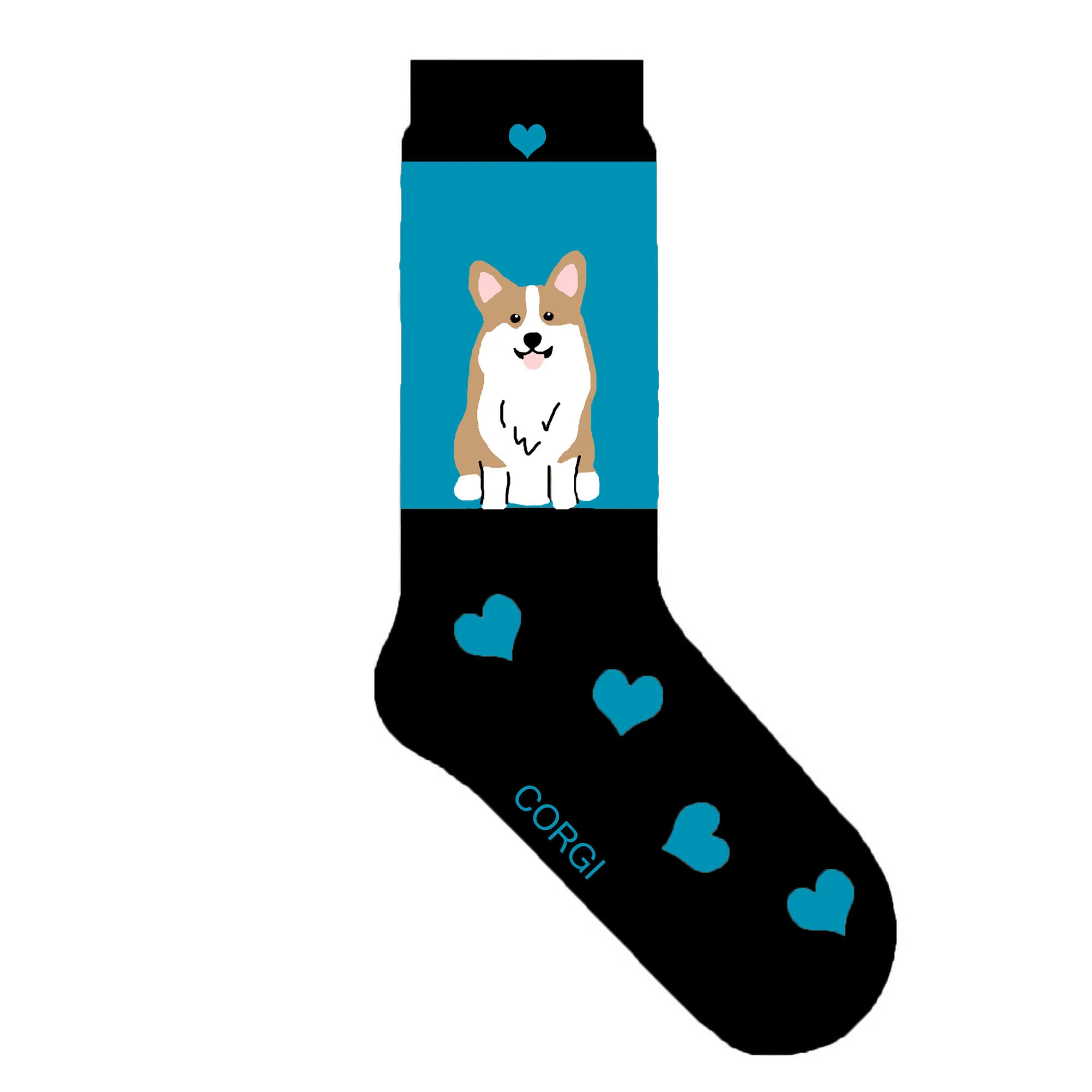 

unisex corgi socks cute women dog socks with welsh corgi puppies gift novelty socks with pup lady crazy sock 50pair/lot H5-U7