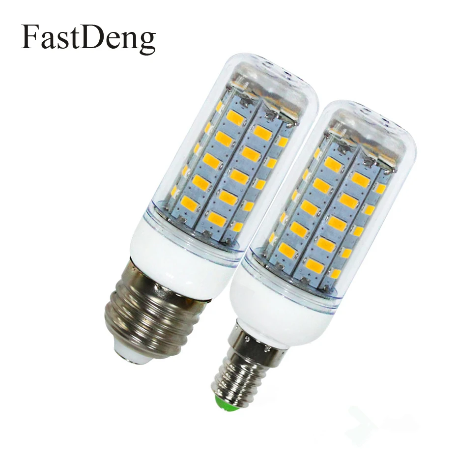 220 V светодиодный свет E14 E27 SMD5730 лампы 24 36 48 56 69 светодиодные лампы «Кукуруза» лампы теплый белый холодный белый люстра в форме свечи