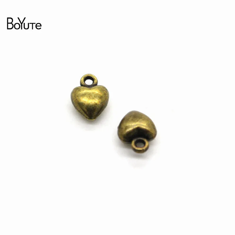 BoYuTe (60 PiecesLot) Metal Alloy 107MM Heart Charms Pendant Diy Hand Made Jewelry Accessories Wholesale (4)