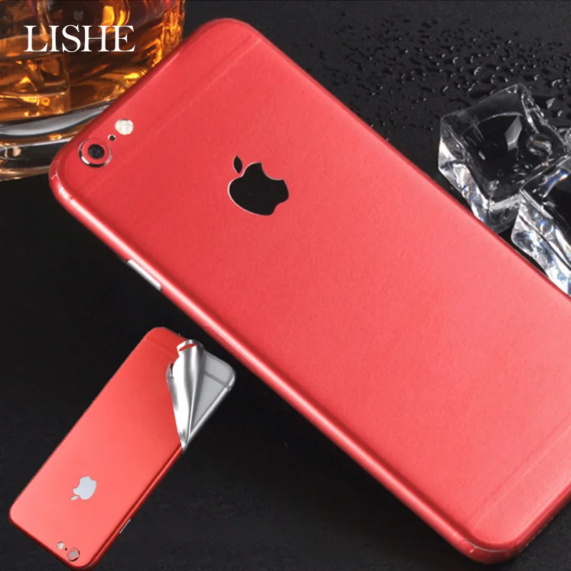 

Durable PVC Phone Stickers For iPhone 8 6 6S 7 Plus 5 Back Protector Films Decal For iPhone XS X Sticker Adhesive Pegatinas Skin