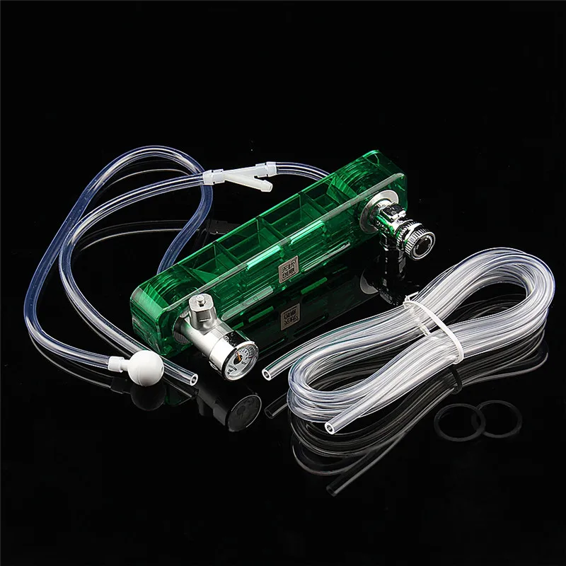 

DIY CO2 Diffuser D501 Kit Planted Aquarium CO2 Diffuser Needle Valve Pressure Gauge Generator