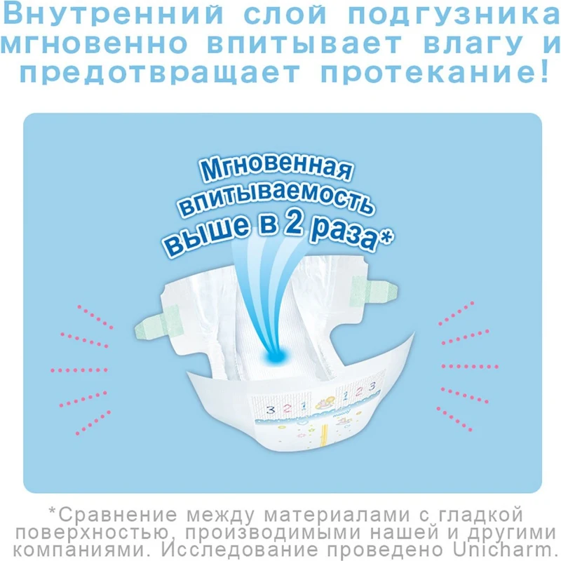 Moony Подгузники, размер NB 0-5 кг, 90 шт