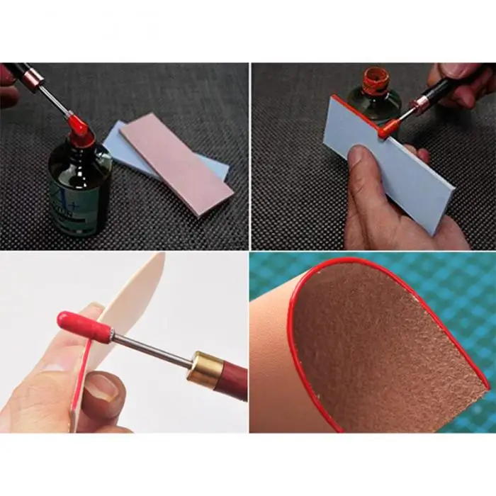 1 шт. DIY Leather Craft краевой краситель масло ручка аппликатор стороны лечение инструменты-30