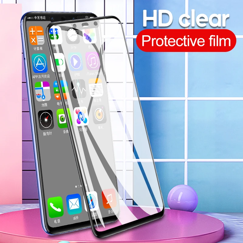 Полное покрытие из закаленного стекла для Huawei P30 Pro Mate 20 Lite 10 Nova 4 3 3i P Smart Plus 2019