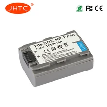 JHTC 1Pcs 1000mAh NP-FP50 NP-FP51 rechargeable Battery NP FP50 Camera batteries for Sony NP-FP30 NP-FP50 NP-FP60 NP-FP70 NP-FP71