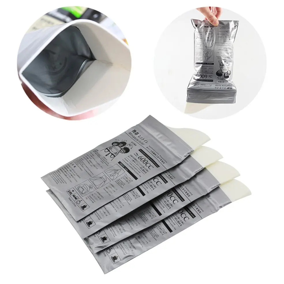 

4 Pcs/ Box Unisex Outdoor Travel Eco-friendly Urine Prevent Stink Mini Vomit Bags Toilet Disposable Emergency Tool