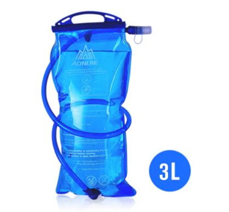 AONIJIE 1L/1.5L/2L/3L PEVA Сумка для воды на открытом воздухе Велоспорт Бег складной спортивный гидратационный пузырь для кемпинга Пешие прогулки альпинизм - Цвет: 3L