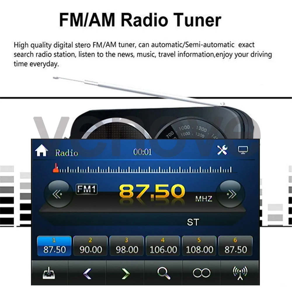Clearance 6.2" In Dash Autoradio Car DVD Player GPS Radio For Toyota Corolla 2004~2007 Car Multimedia Player Stereo BT Head Unit 4