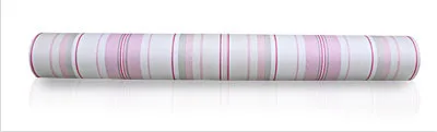 3D Papel де parede розовые вертикальные полосы виниловые обои в рулонах для детей девочек детская комната обои - Цвет: Pink