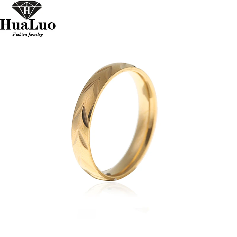 Hot Sale Classic Party Finger Ring Gold Color Ring Wedding Rings for Men Women Jewelry Wholesale ...
