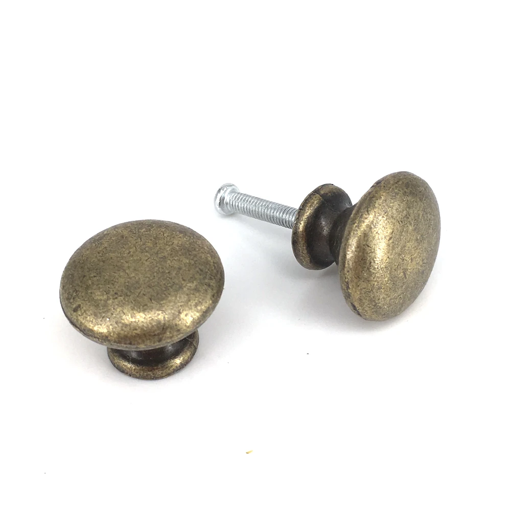 25*20mm Classical Round Pull Handle Cabinet Drawer Retro Door Knob Antique Bronze