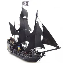 DHL 16006 Пираты Карибы 4184 черный жемчуг строительные блоки кирпичи образовательные забавные модели корабля игрушки для детей