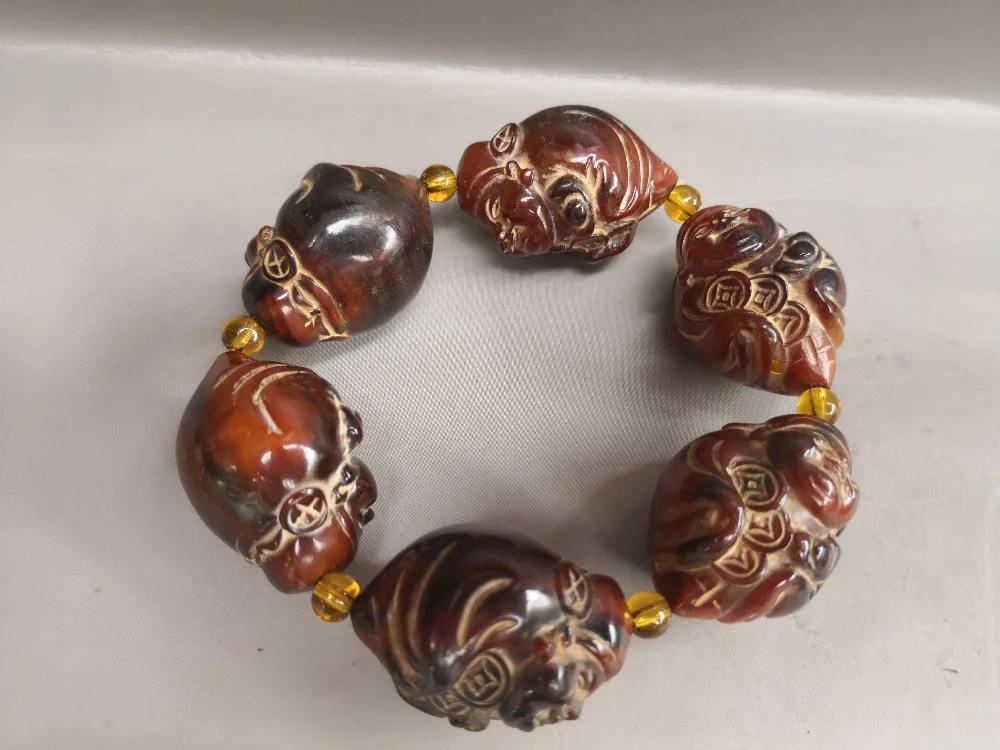 

Tibet GOLD BRACELET HANDMADE natural yak yak horn hand String Bracelet