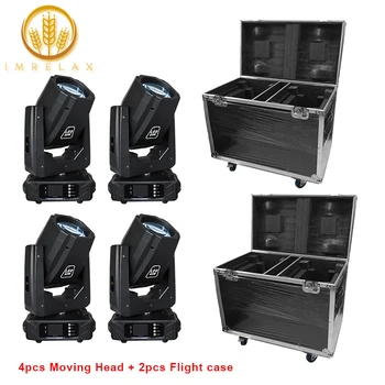 

IMRELAX Hot Sale 4PCS New Powerful 80W LED Beam Moving Head Light Beam Disco Light DJ Stage Light With Flight Case Package