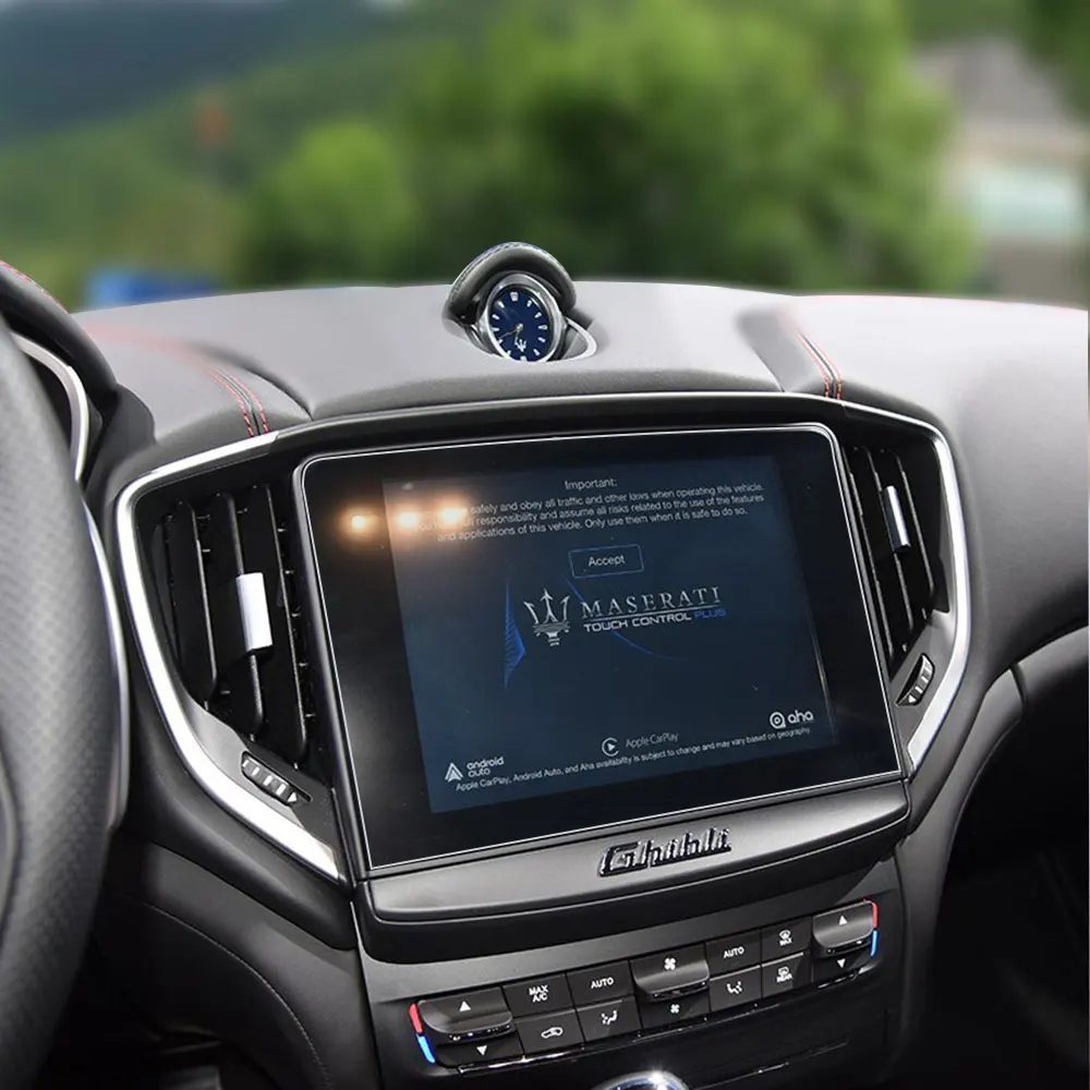 

Car GPS Navigation Screen Tempered Glass Steel Protective Film For Maserati Ghibli Quattroporte 2017 2018 2019 Accessories