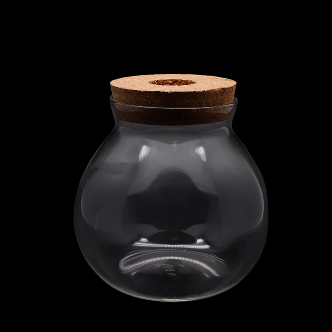 

Mini Landscaping Fish Tank Microlandschaft Ecological Bottle Fish Tank Bettas Cylinder with Diamond Colorful Lights