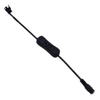 

1pc Copper DC 5521 to 4Pin PWM Computer PC Router Fan Power Swith Adapter Cable 12V