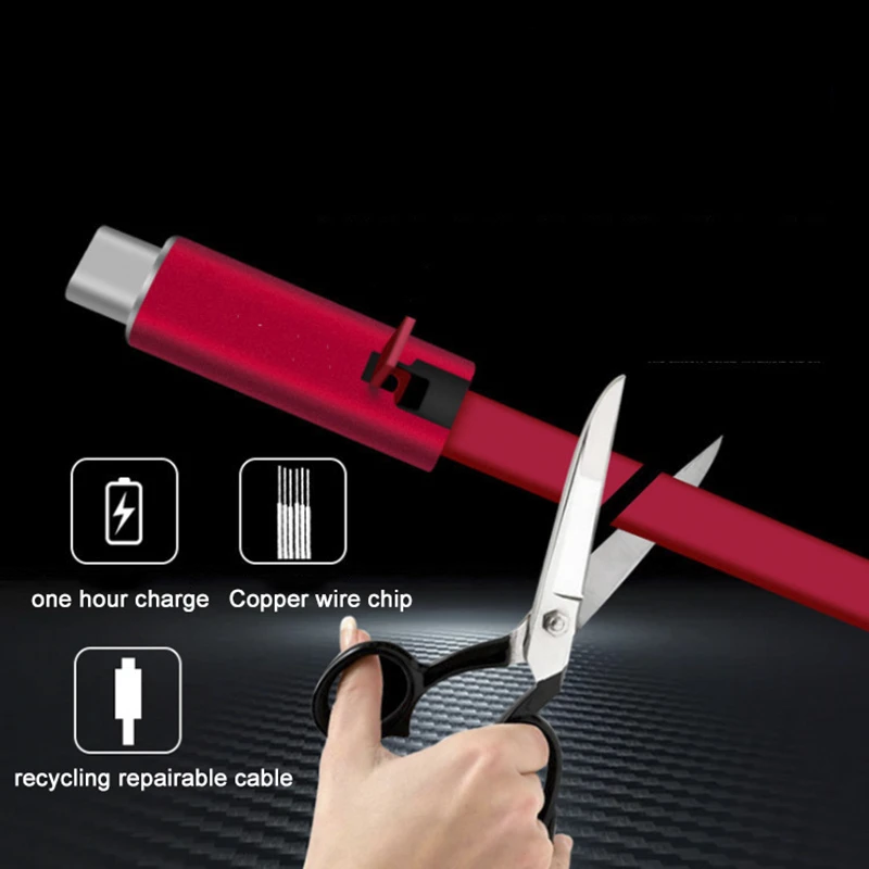 4A 急速充電器ケーブル修理可能 USB データシンク充電コード 1.5 メートルの修理リサイクル再生可能充電アダプタコード IOS typeC