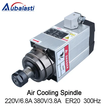 

1.5kw Spindle CNC Router Spindle Motor ER20 Input Voltage 220V 380V Collect ER20 Air Cooling Spindle for CNC Router Machines