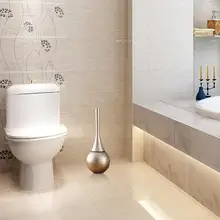 Новая инновационная Европейская щетка для ванной ершик для чистки Ванной Набор ершиков для туалета с 304 основанием из нержавеющей стали+ ручка из АБС-пластика