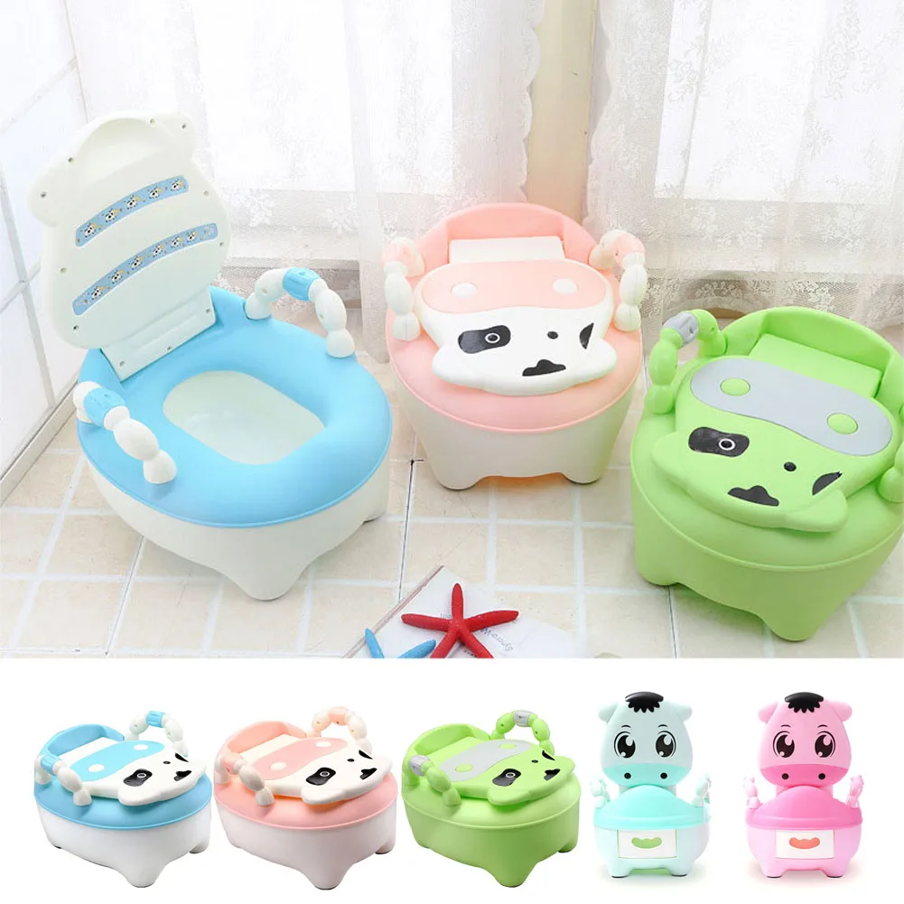 Children Baby Potty Training Cows Boy Girl Portable Toilet Seat Infant Potty Toilet Pot BM88