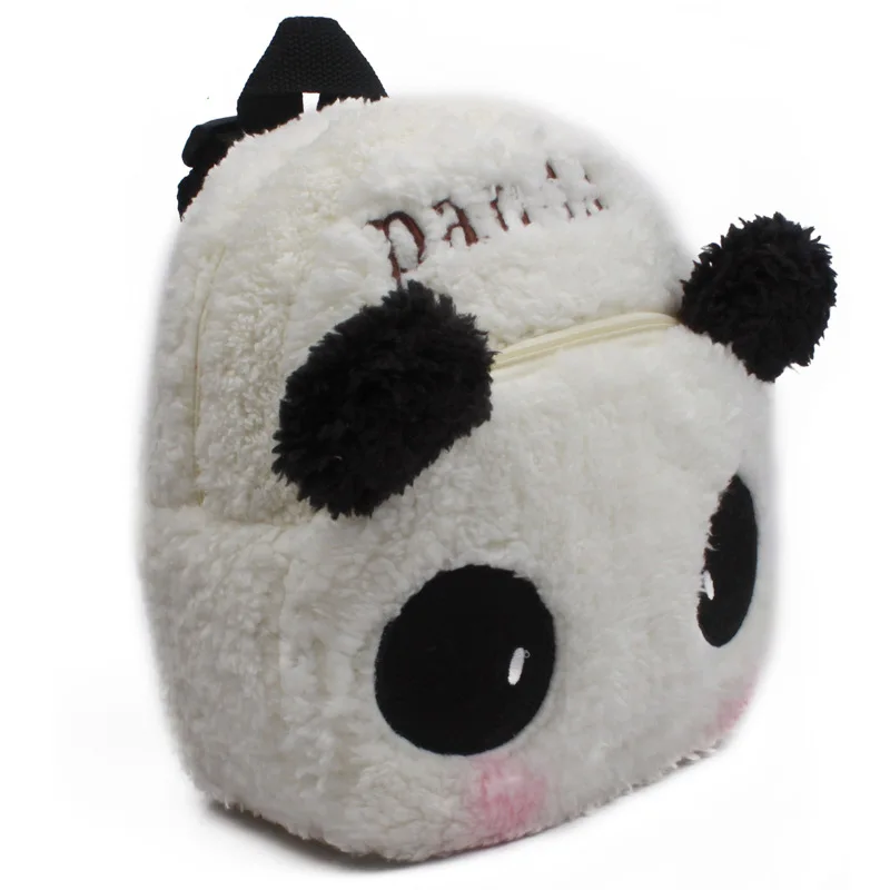 

Cute baby school bag lovely panda plush backpack for kindergarten boys girls kids gift