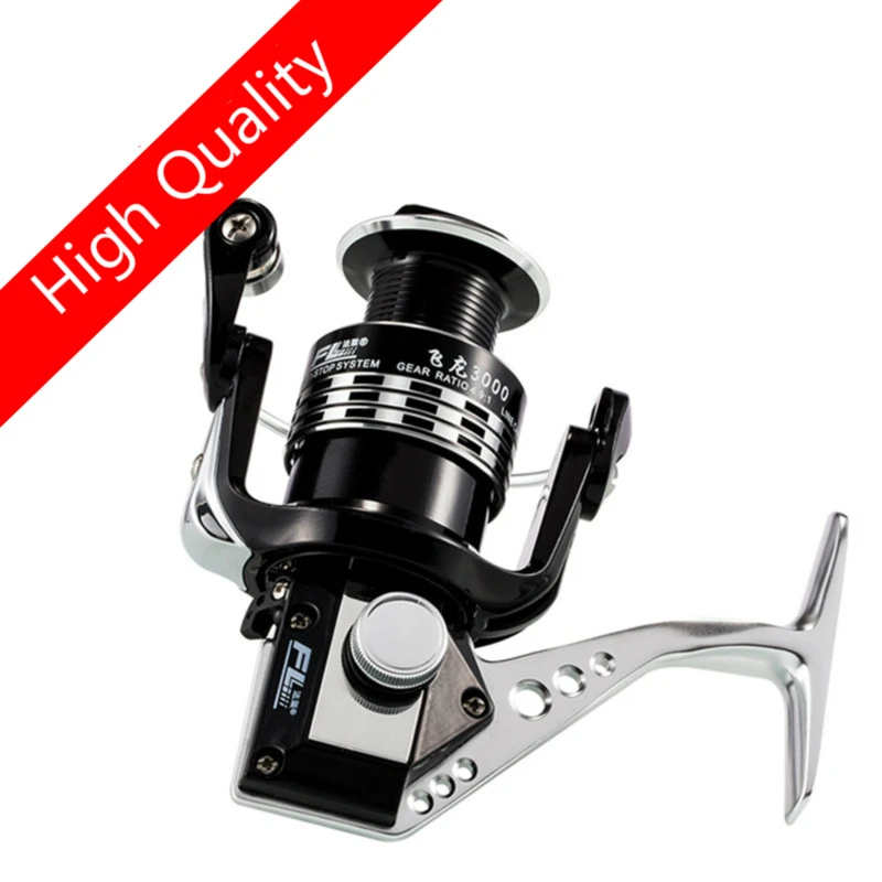  High Quality Fishing Line Reel 10+1 BB Pre-loading Spinning Wheel 4.9:1 Gear Ratio 2000-7000 Series