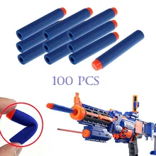 100Pcs airsoft pistol Toy Gun Bullets Air Hole Foam gun toys outdoor fun sports entertainment airsoft